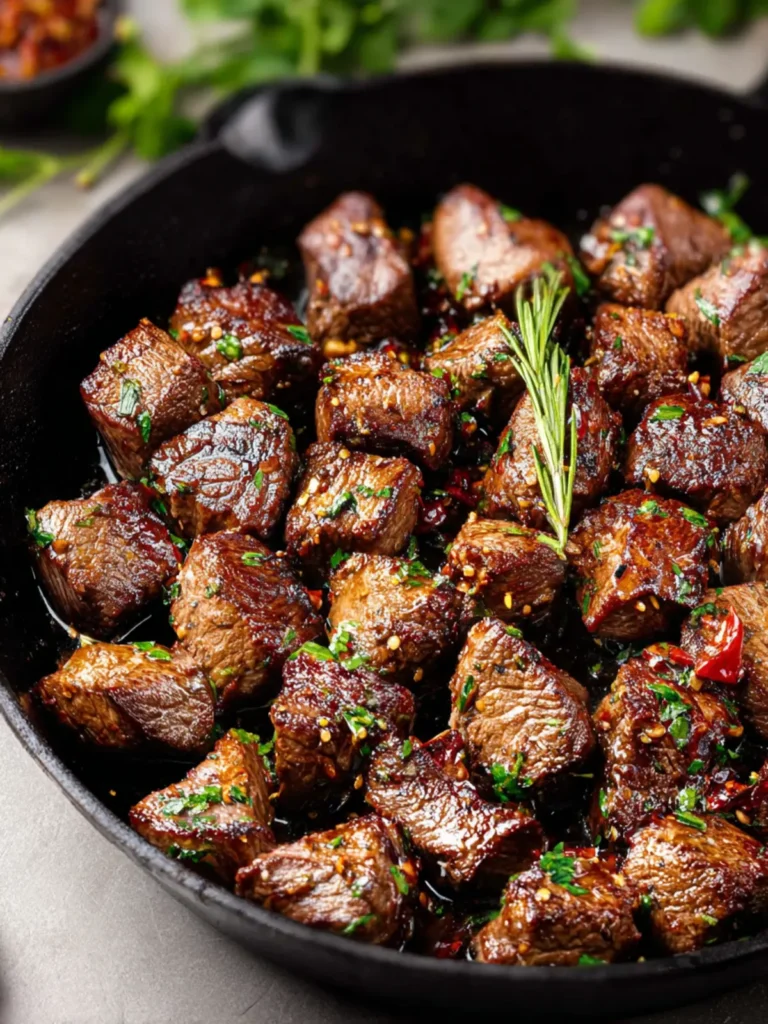 Easy Garlic Steak Bites First Image
