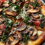 Irresistible Vegan Kale and Mushroom Pizza Recipe First Image