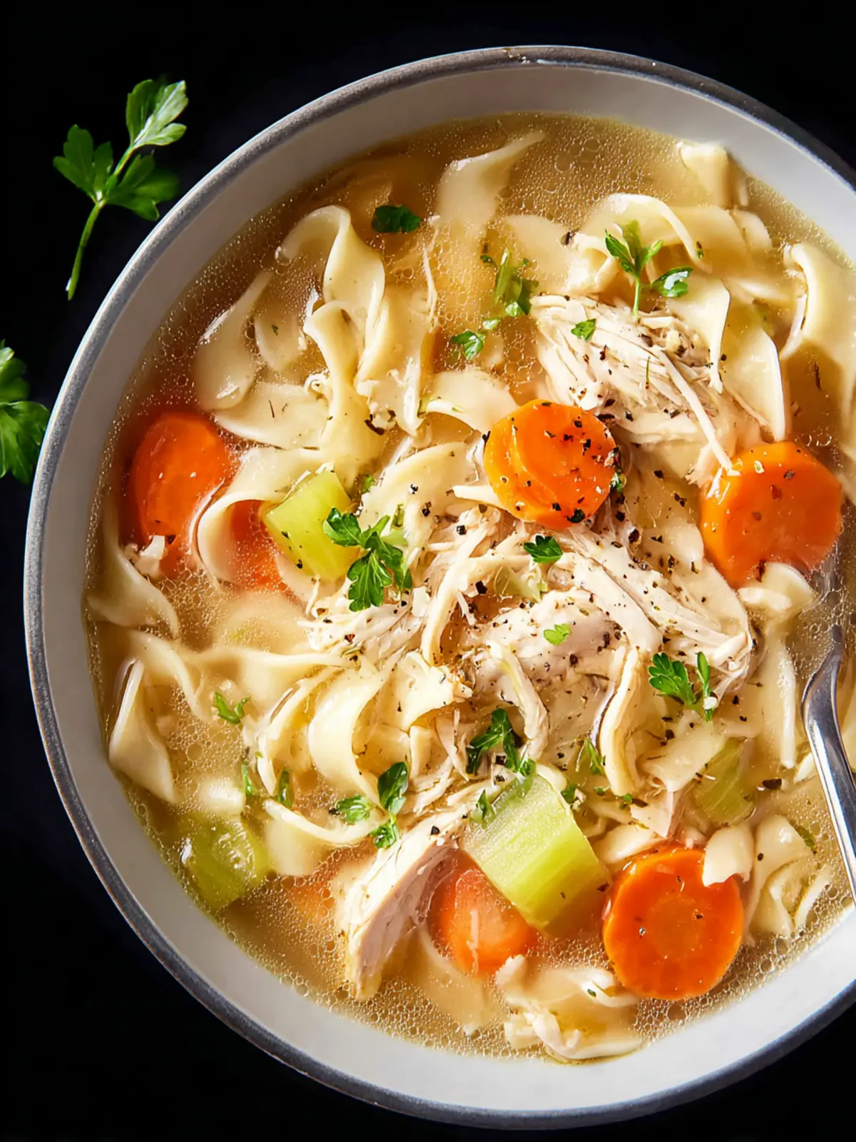 Crockpot Chicken Noodle Soup First Image