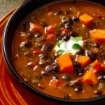 Black Bean Sweet Potato Soup First Image