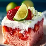 Boozy Strawberry Margarita Poke Cake First Image