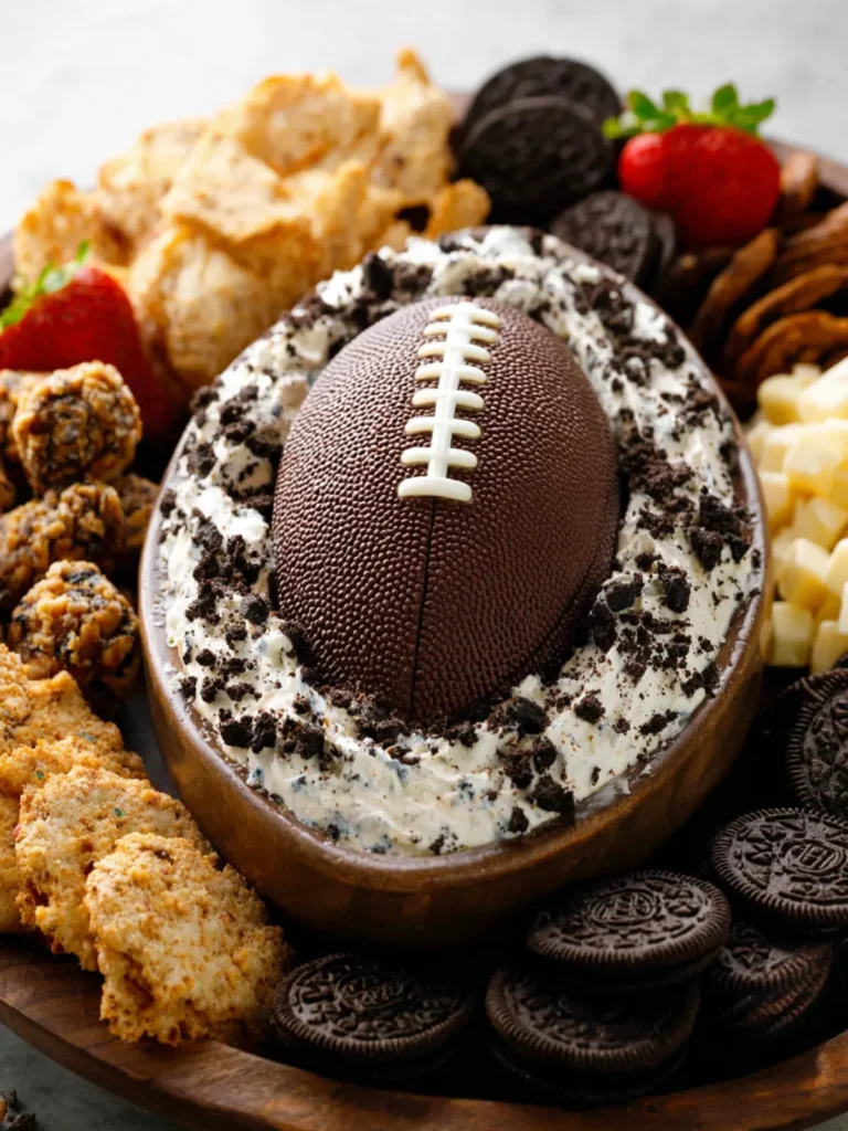 Football Cookies & Cream Cheesecake Dip First Image