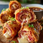Keto Crispy Reuben Roll-Ups First Image