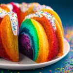 Rainbow Bundt Cake First Image