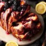 Roasted Blackberry Lemon Pull Apart Bread First Image