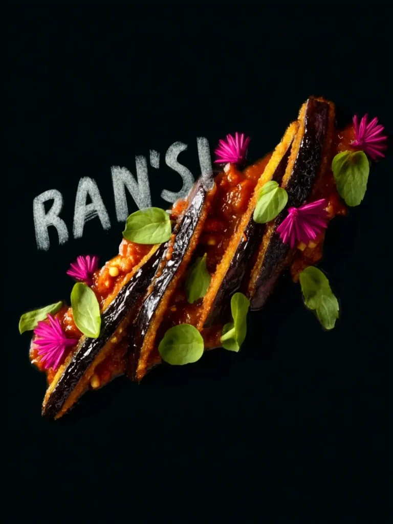 Savory Borani Banjan: Crispy Eggplant with Spiced Tomato Bliss First Image