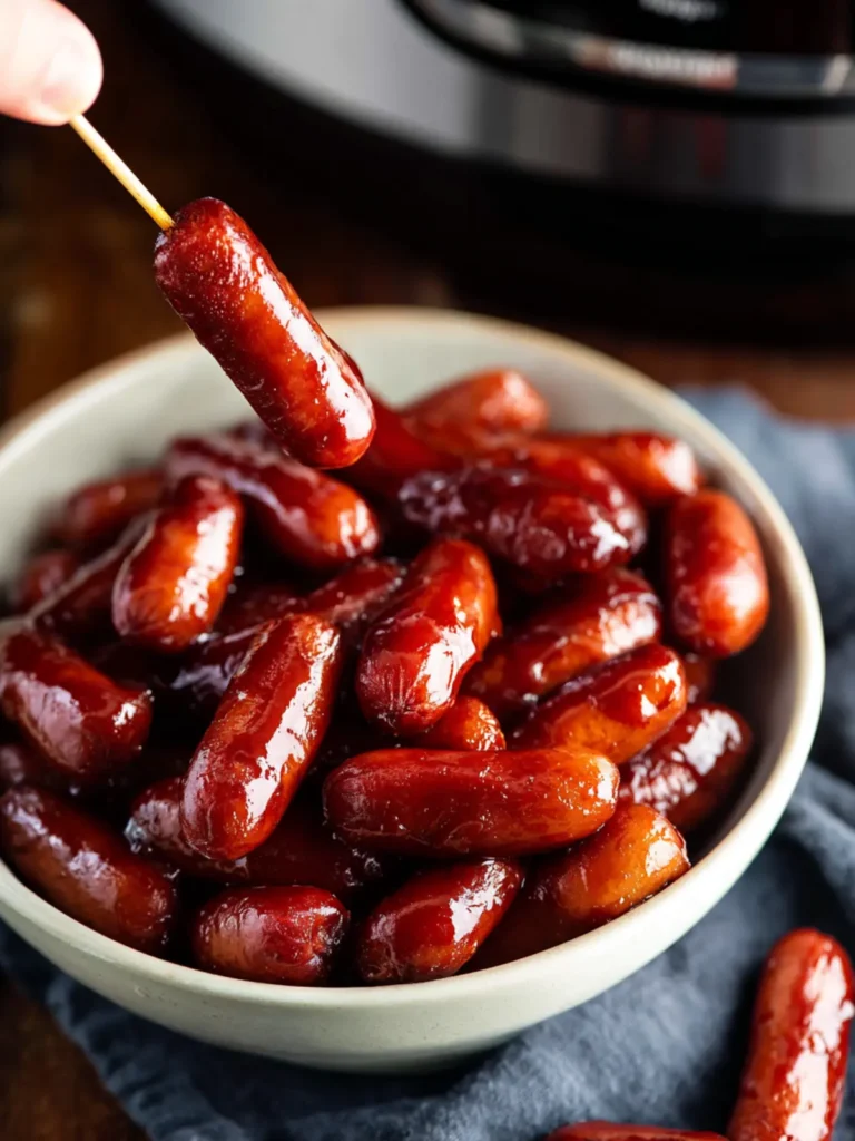 Slow Cooker Little Smokies in Honey Garlic BBQ Sauce First Image