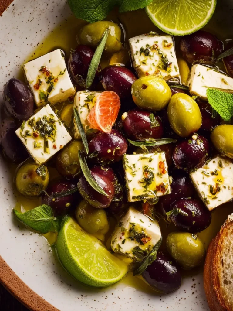 Citrus Herb Feta Olives First Image