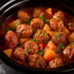 Crock Pot Meatball Stew Recipe First Image
