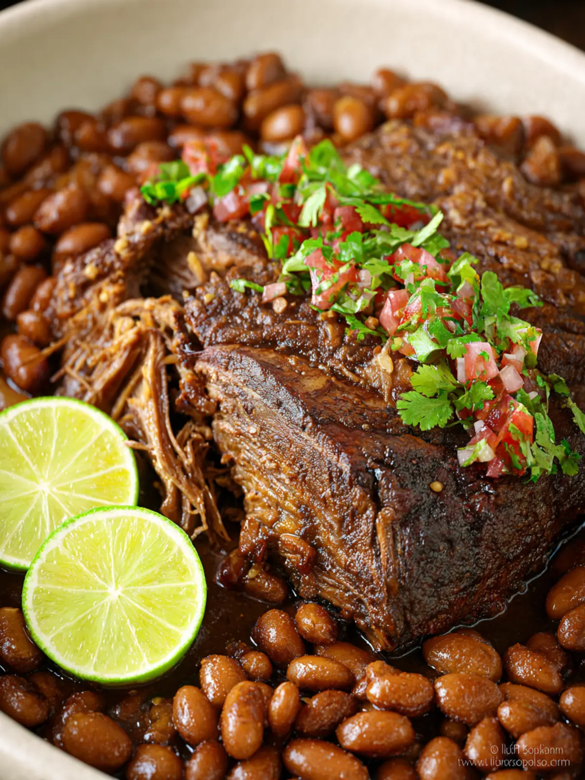Mexican Pot Roast with Borracho Beans First Image