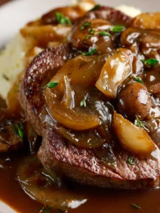 Slow cooker round steak and gravy recipe First Image