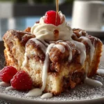 Cinnamon Roll Poke Cake First Image