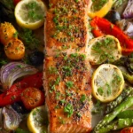 Sheet Pan Salmon First Image