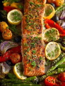 Sheet Pan Salmon First Image