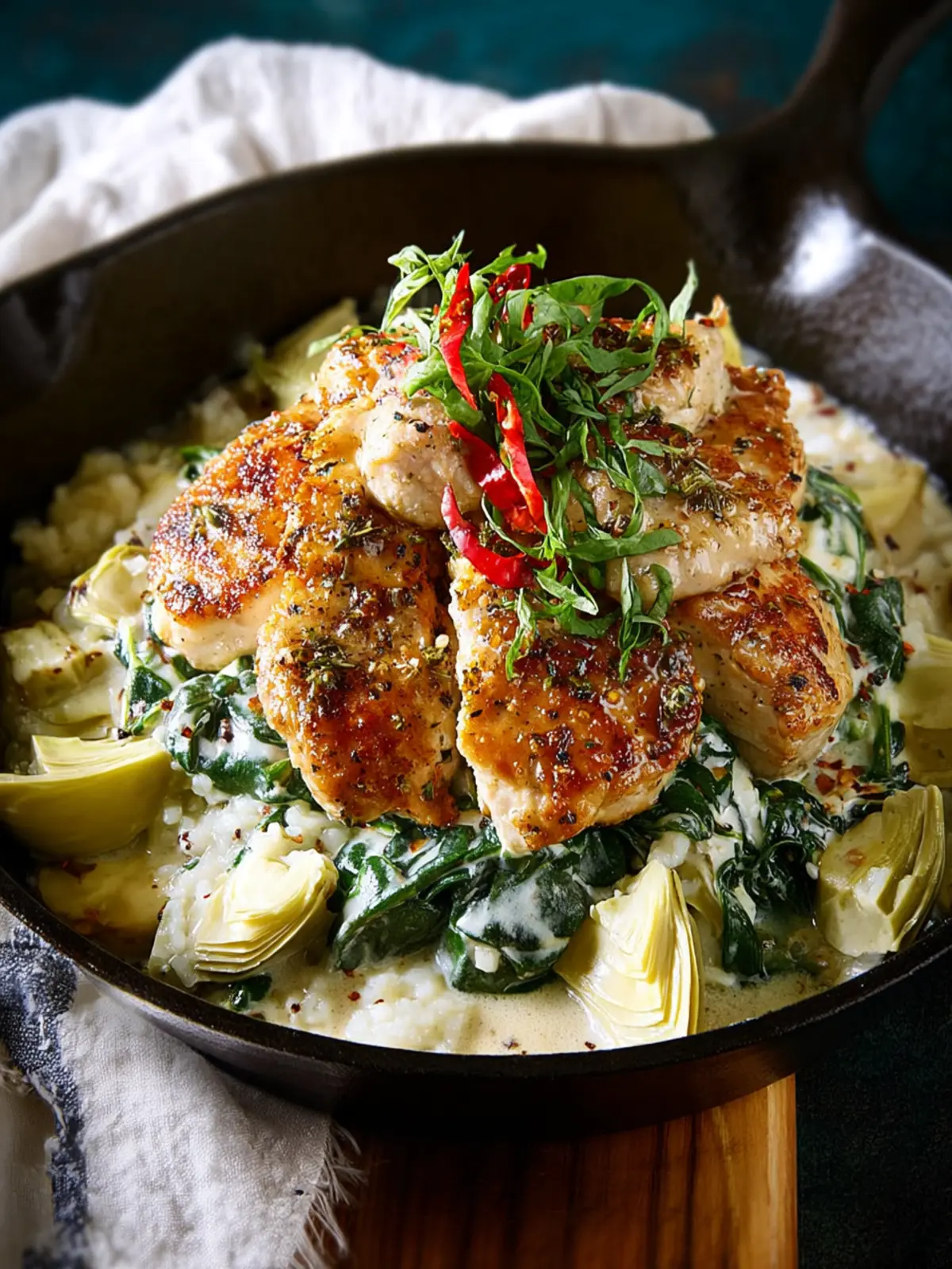 Spinach Artichoke Chicken First Image