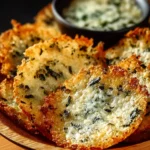Spinach Dip Cheese Crisps First Image